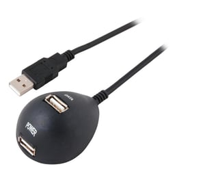 EFB Elektronik EB438V2 huby i koncentratory USB 2.0 480 Mbit/s Czarny