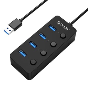 ORICO W9PH4-U3-V1 USB 3.2 Gen 1 (3.1 Gen 1) Type-A 5000 Mbit/s Czarny