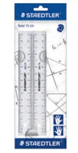 Staedtler 562 152 PB Ruler 150 mm Transparent Plastic 2 pcs.