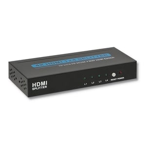 Qoltec 50439 rozgałęziacz telewizyjny HDMI 4x HDMI