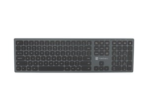 NATEC Dolphin Universal RF Wireless QWERTY US English Keyboard, Gray