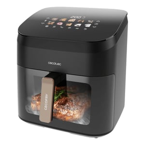 Cecotec Cecofry&Grill Smokin' 8500 Pojedyńczy 8,5 l 2200 W Frytkownica na gorące powietrze Czarny, Brązowy