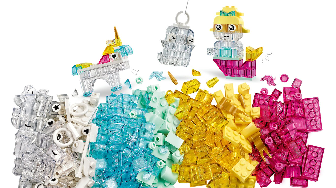 LEGO Classic Magiczny zestaw z przezroczystymi klockami