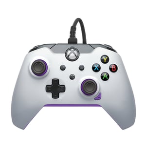 PDP 049-012-WPR spelkontroll Lila, Vit USB-gamepad Analog/Digital PC, Xbox, Xbox One X, Xbox Series S, Xbox Series X