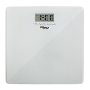 Tristar WG-2419 Square Transparent, White Electronic Personal Scale