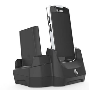 Zebra CRD-TC5X-2SETH-02 Organizers for Charging Station, Freestanding, Plastic, Black