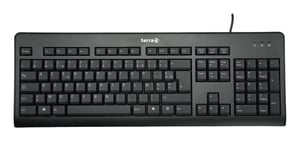 TERRA 1500 Tastatur Mitgelieferte Maus Büro USB QWERTZ Französisch Schwarz