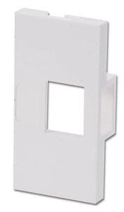 Lindy 60551 Outlet and Switch Frame, White
