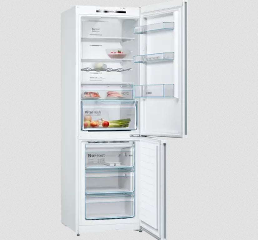 Bosch Serie 4 KGN36VWED lodówko-zamrażarka Wolnostojący 326 l Biały