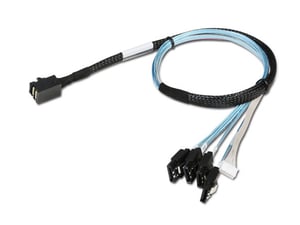 Chenbro 26H12314609A0 SAS Cable 0.55 m Black, Blue