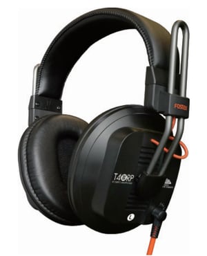 Fostex T40RPMK3 słuchawki/zestaw słuchawkowy Przewodowa Opaska na głowę Scena/studio Czarny, Pomarańczowy