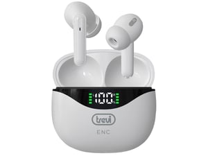 Trevi HMP 12E40 ENC Wireless In-Ear Headset for Calls/Music, White