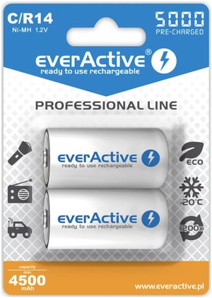 Everactive EVHRL14-5000 bateria do użytku domowego Bateria do ponownego naładowania Niklowo-metalowo-wodorkowa (NiMH)
