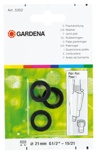 Gardena 5301-20 Unterlegscheibe, Distanzscheibe und Dichtung, 3 Stück. Sprühdüsen-Set