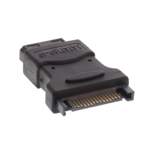 InLine 29677 przejściówka do kabli 5.25" male 15pin SATA Czarny
