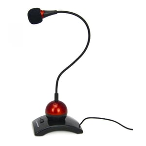 Esperanza EH130 Microphone, Black, Red Computer Microphone