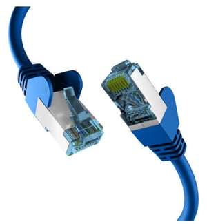 EFB Elektronik EC020200217 kabel sieciowy Niebieski 30 m Cat7 S/FTP (S-STP)