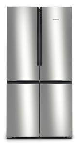 Siemens iQ300 KF96NVPEA Kühl-Gefrierkombination, beidseitig zu öffnen, freistehend, 605 l, silber
