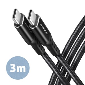 Axagon BUCM-CM30AB USB-Kabel USB 2.0 3 m USB-C Schwarz