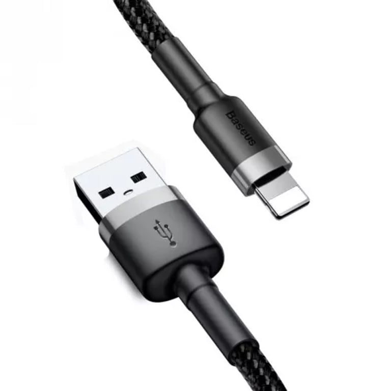 Baseus CALKLF-AG1 kabel Lightning 0,5 m Szary, Czarny