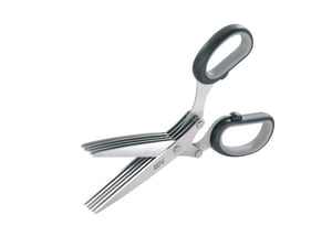 GEFU 12660 Kitchen Scissors 191 mm Black, Stainless Steel Herbs