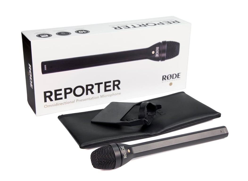 RØDE Reporter Czarny Mikrofon do wywiadów