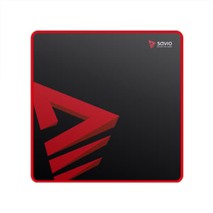 Savio Turbo Dynamic M Gaming-Mauspad Schwarz, Rot