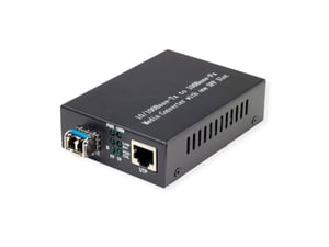 VALUE 21.99.1070 nätverkskonverterare 100 Mbit/s Svart