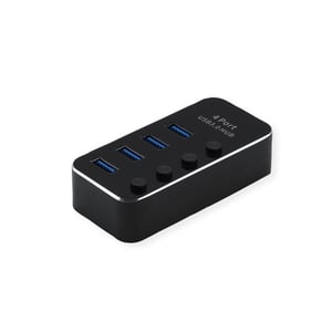 ROLINE 14.02.5056 USB 3.2 Gen 1 (3.1 Gen 1) Type-A-Hubs und -Switches, 5120 Mbit/s, schwarz