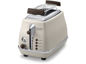 De’Longhi CTOV 2103.BG 2-slice toaster, 900 W, Cream