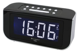 Soundmaster FUR4005 radio Zegar Cyfrowy Czarny, Srebrny