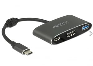 DeLOCK 62991 zewnętrzna karta graficzna usb 3840 x 2160 px Szary