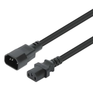 Manhattan 352673 Power Cable, Black, 1 m, C13 Panel, C14 Panel