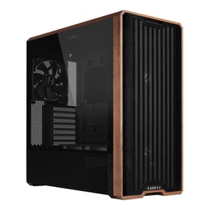 Lian Li Lancool LAN217X zabezpieczenia & uchwyty komputerów Midi Tower Czarny, Drewno