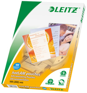 Leitz 33826 Laminating Film, 100 sheets