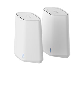 NETGEAR Orbi Pro WiFi 6 Mini AX1800 System 2-Pack (SXK30) Dual-band (2.4 GHz/5 GHz) Wi-Fi 6 (802.11ax) White 7 Indoor