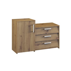 Topeshop PARIS ARTISAN Closed Shoe Organizer, Oak