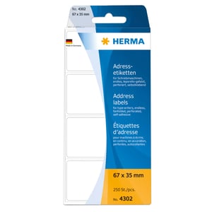 HERMA 4302 adressetiketter, vita