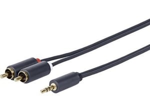 Vivolink PROMJRCA5 Audiokabel 5 m 3,5 mm 2 x RCA Schwarz