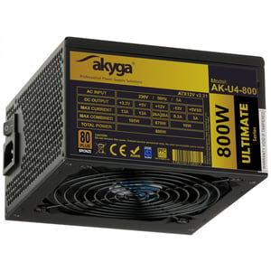 Akyga AK-U4-800 moduł zasilaczy 800 W 24-pin ATX ATX Czarny