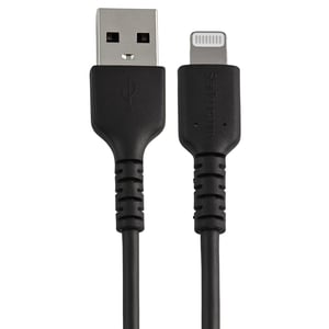 StarTech RUSBLTMM30CMB kabel do telefonu Czarny 0,3 m USB A Lightning