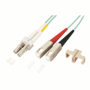 M-Cab 7003307 InfiniBand/Fiber Optic Cable, 1 m, LC to SC, Multicolor, Turquoise
