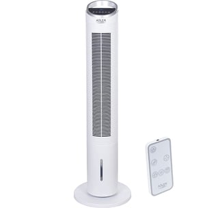 Adler Tower luftkylare 2L 3-i-1 bärbar luftkonditionering 59 dB Vit