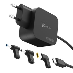 j5create JUP1565DCE3A-EN Ladegerät für mobile Geräte Schwarz