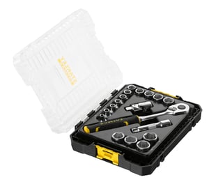 Stanley FATMAX FMMT98102-0 18-piece wrench and tool set.