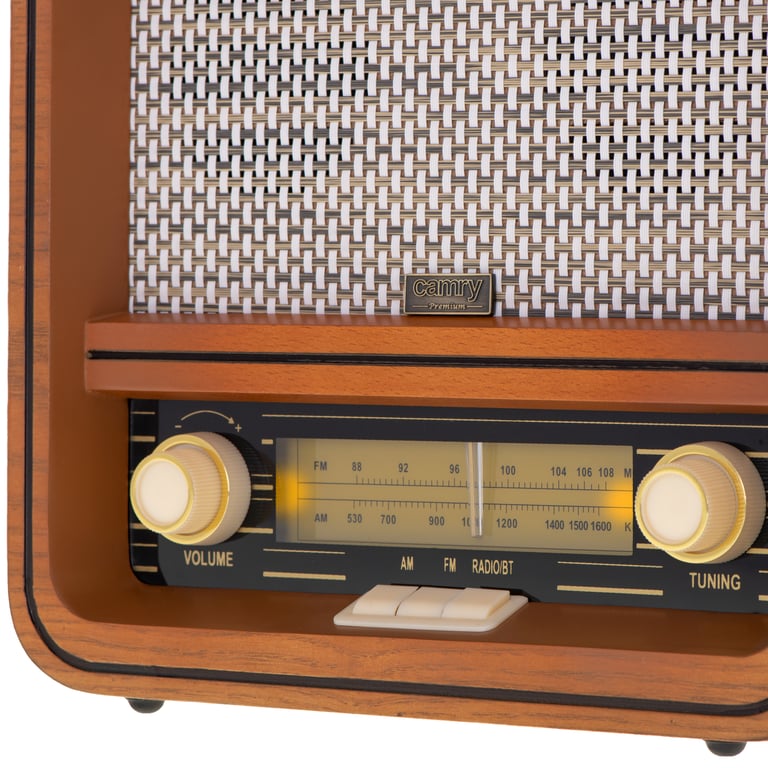 Camry Premium CR 1188 radio Osobisty Analogowy Czarny, Biały, Drewno
