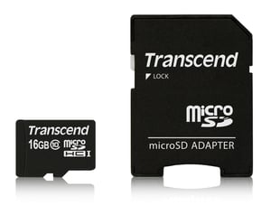Transcend TS16GUSDHC10 pamięć flash 16 GB MicroSDHC NAND Klasa 10