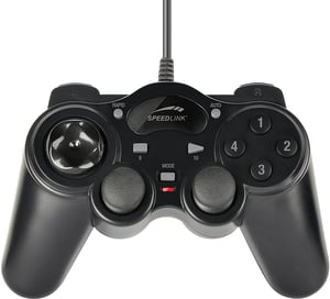 SPEEDLINK THUNDERSTRIKE Black USB Gamepad (Analog/Digital) for PC