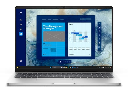 DELL Pro 16 PC16250 Intel Core Ultra 5 235U Laptop 40,6 cm (16") Full HD+ 16 GB DDR5-SDRAM 512 GB SSD Wi-Fi 6E (802.11ax) Windows 11 Pro Platyna Niemiecki