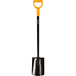 Fiskars 1003456 szufla/łopata Łopata do kopania rowów Plastik, Stal Czarny, Pomarańczowy